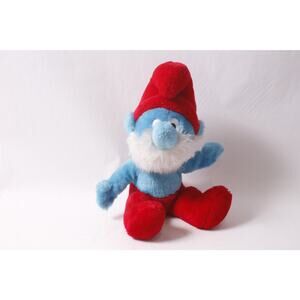 Peyo Papa Smurf Medium Plush Cartoon Character Collectible ~ 260420-WH 1087